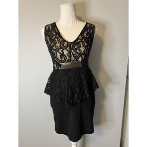 Black Lacey‎ Bodycon Dress